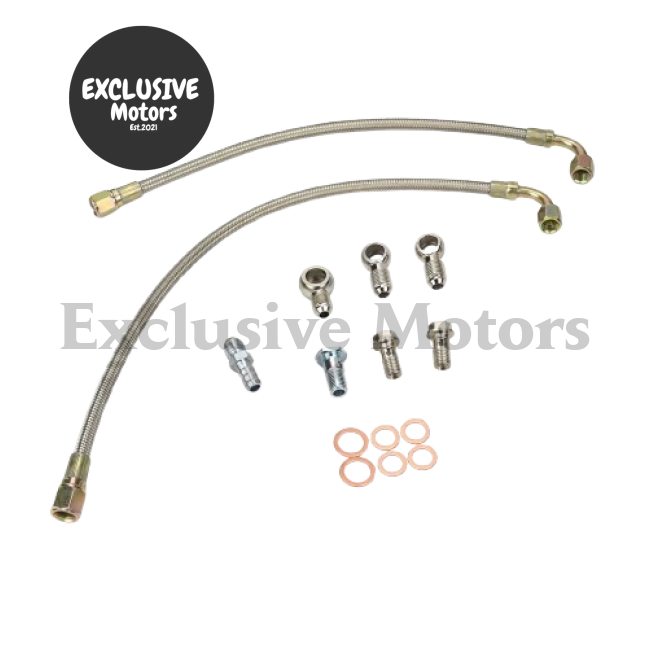 Braided Turbo Water Line Kit For Nissan Y60 Gq Patrol Rd28T Td04L