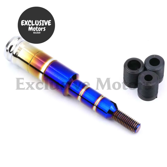 Burnt Blue Aluminum Gear Shift Knob Extender – Universal Shifter Lever