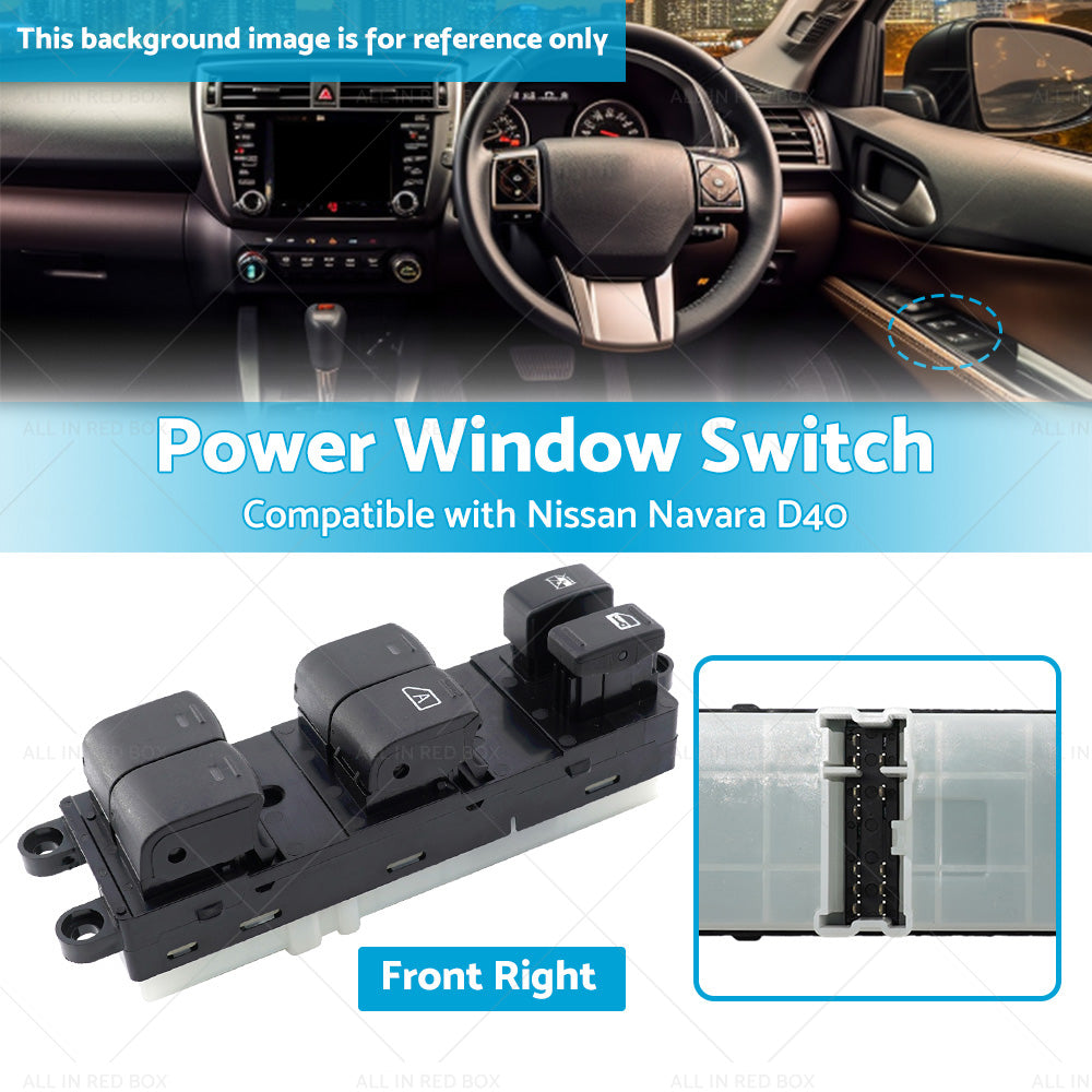 Front Right Power Window Switch Suitable For Nissan Navara D40 05-14 25401-EB70A-2