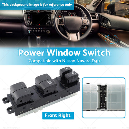 Front Right Power Window Switch Suitable For Nissan Navara D40 05-14 25401-EB70A-2