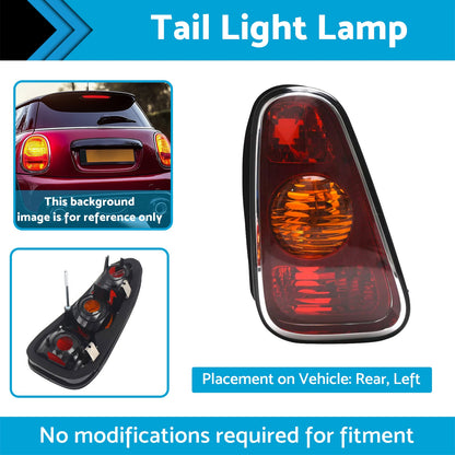 Left Hand Tail Light Lamp Suitable For Mini Cooper Hatch R50 Hatchback 2001-2004-2