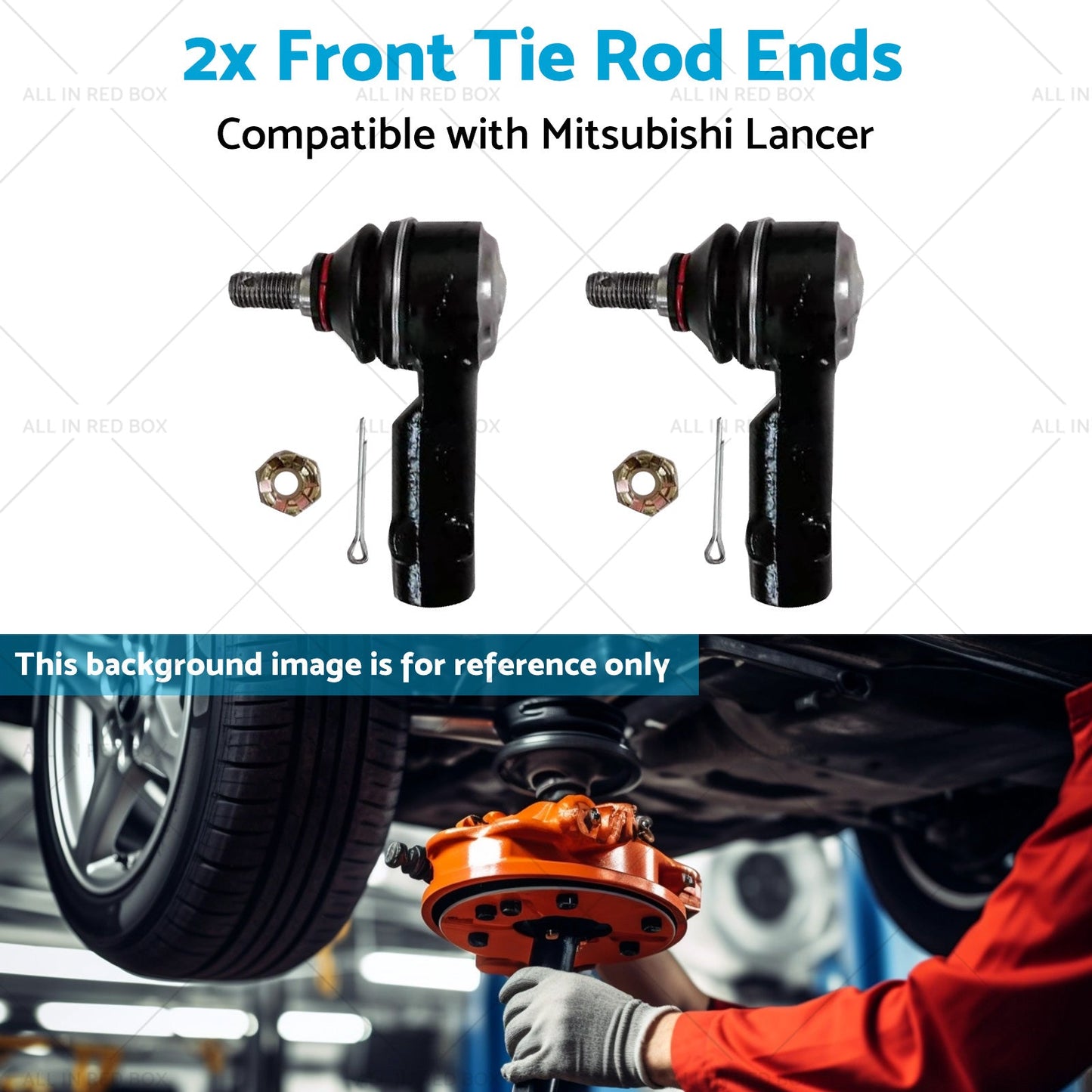 2x Front Tie Rod Ends Suitable for Mitsubishi Lancer GL CE ES 1. 5L 1. 8L 95-07-4