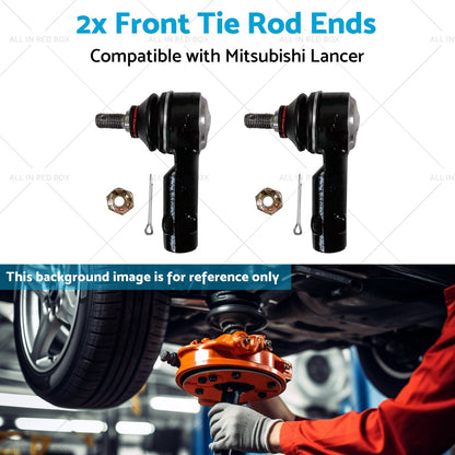 2x Front Tie Rod Ends Suitable for Mitsubishi Lancer GL CE ES 1. 5L 1. 8L 95-07-4