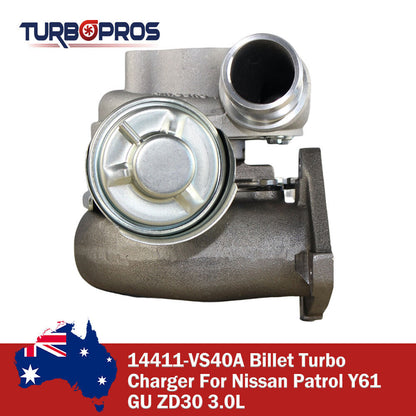 Turbo Charger for Nissan Patrol Y61 GU ZD30 3.0L with Billet Wheel