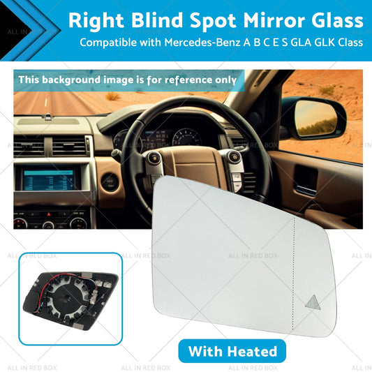 Right Blind Spot Mirror Glass Suitablefor Mercedes-Benz ABCES GLA GLK Class W204-0