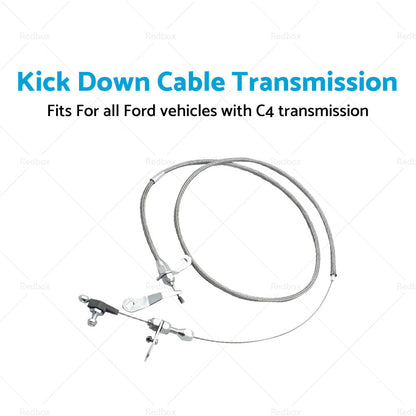 Stainless Kick Down Cable Transmission Kickdown Trans C-4 Deten Fits For Ford C4-3
