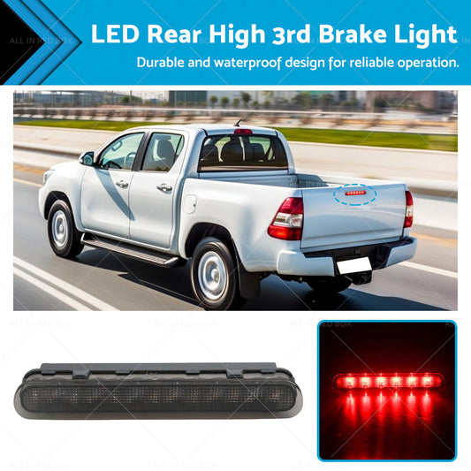 1x LED Rear High 3rd Brake Light Suitable For Toyota Hilux VIGO SR5 04-15 Smoked-0