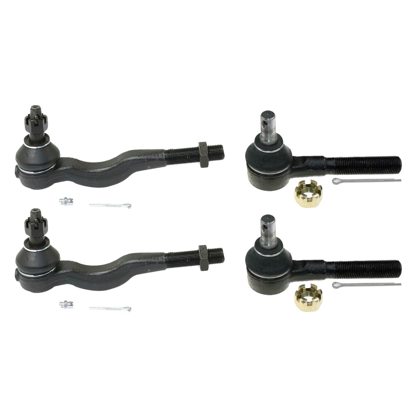 4 Inner & Outer Tie Rod End Kit Suitable for Mitsubishi Pajero NH NJ NK NL 91-20-4