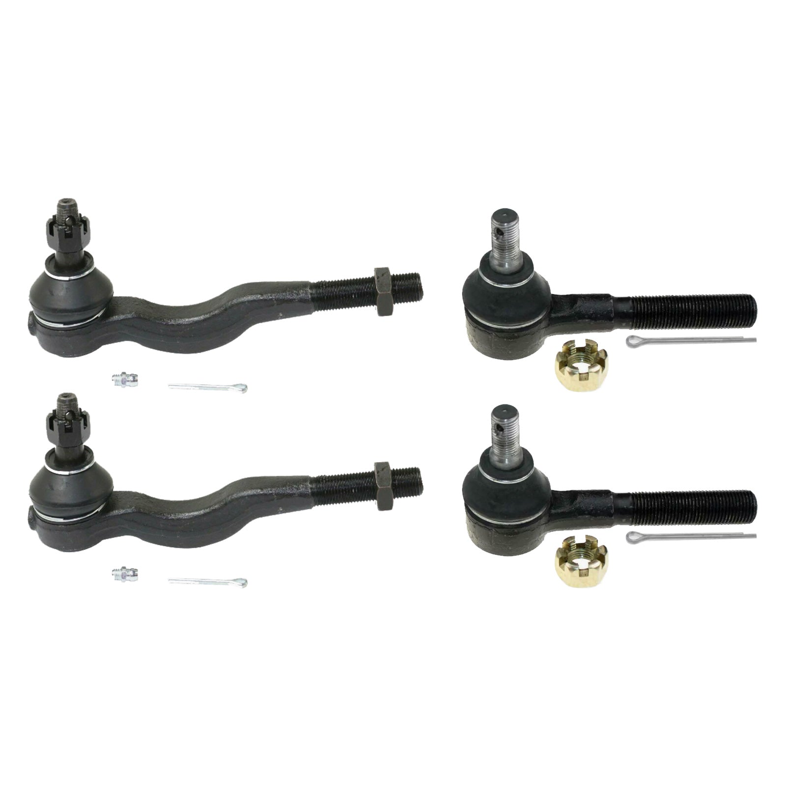 4 Inner & Outer Tie Rod End Kit Suitable for Mitsubishi Pajero NH NJ NK NL 91-20-4