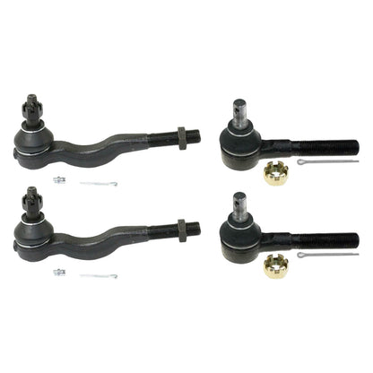 4 Inner & Outer Tie Rod End Kit Suitable for Mitsubishi Pajero NH NJ NK NL 91-20-4
