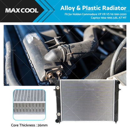 Radiator Suitable For Toyota Lexcen 91-97 Holden Commodore 91-00 VP VR VS V6-1