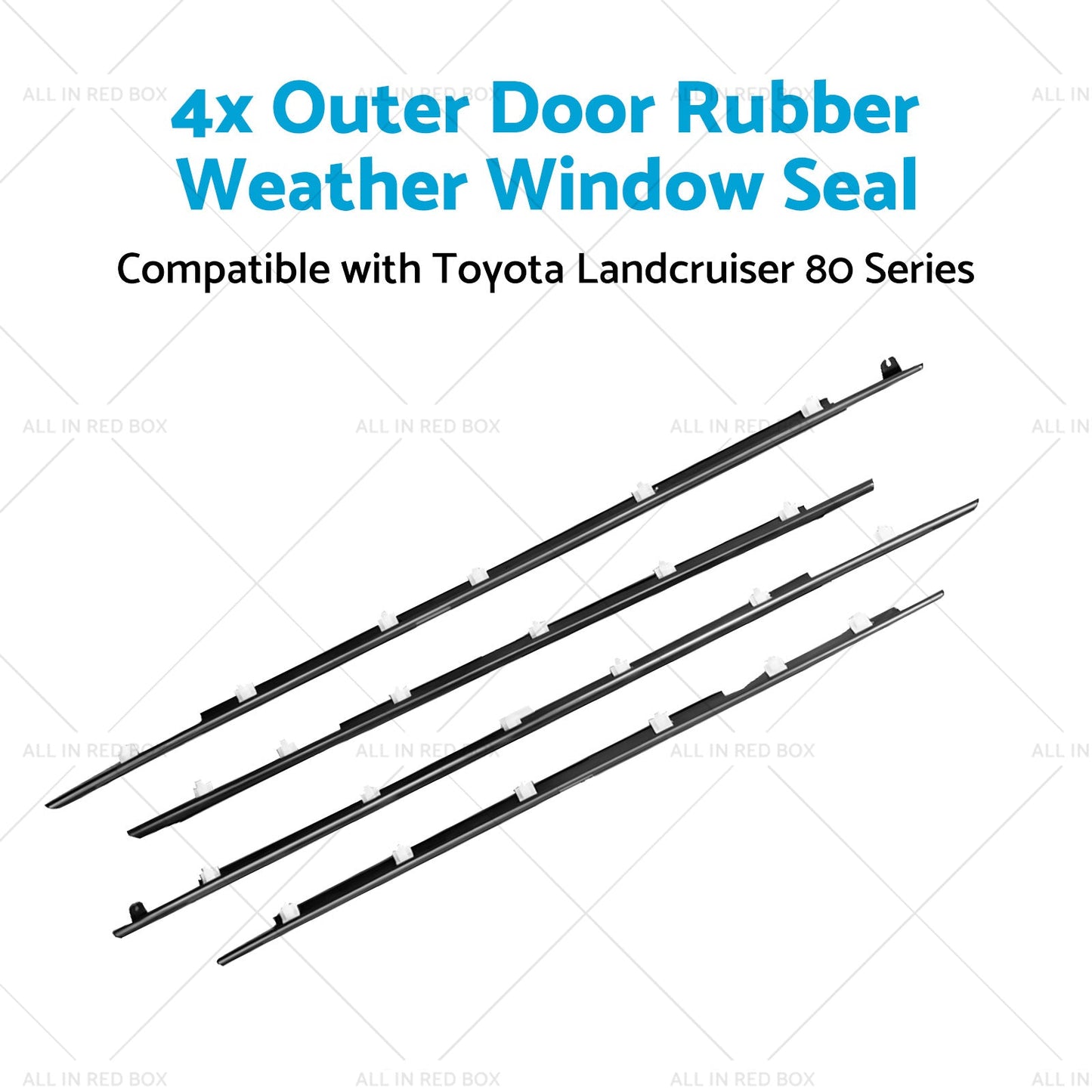Outer Door Rubber Weather Window Seal Suitable For Toyota Landcruiser 80 Series