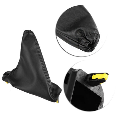 Set Handbrake  and  T-Bar Boot Cover Black Leather for Ford Falcon FG FG-X 2008~2018-2