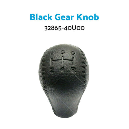 Leather Black Gear Knob Fit For Nissan Patrol GU GQ with Manual Transmission-2
