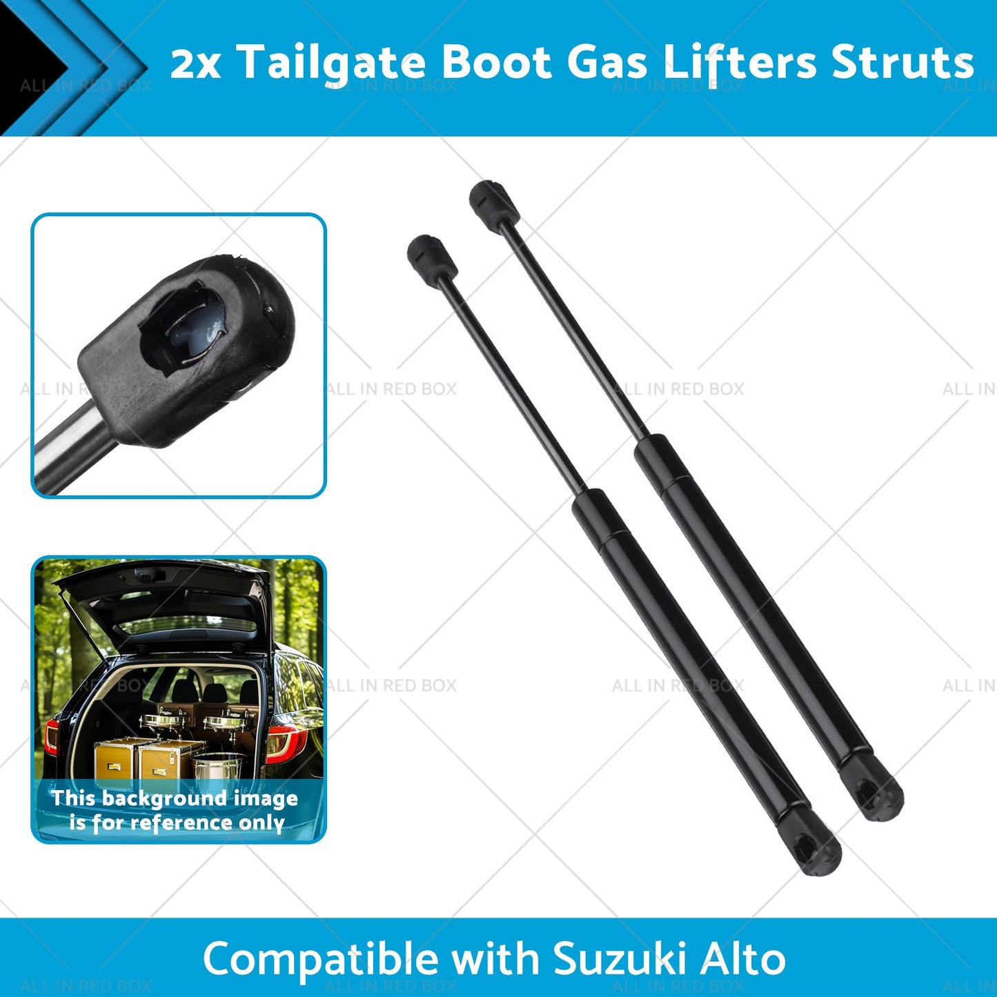 2x Tailgate Boot Gas Lifters Struts Suitable for 08-14 Suzuki Alto Nissan Pixo-1