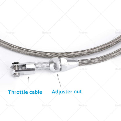36 inch  Braided Throttle Cable Kit Suitable For 97-07 Chevrolet LS1 4. 8 5. 3 5. 7 6. 0-3