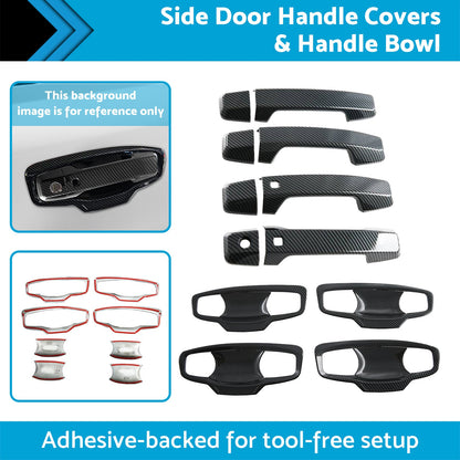 Side Door Handle Covers & Handle Bowl Suitable For Mitsubishi Triton L200 23-25-1