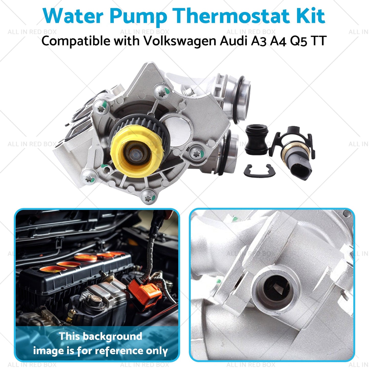 06H121026 Water Pump Thermostat Kit Suitable for Audi A3 A4 Q3 TT 2. 0L 1. 8L TFSI