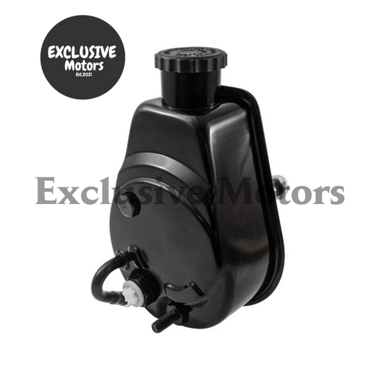 Black Power Steering Pump for CHEV GM HOLDEN SBC (1960-1985)