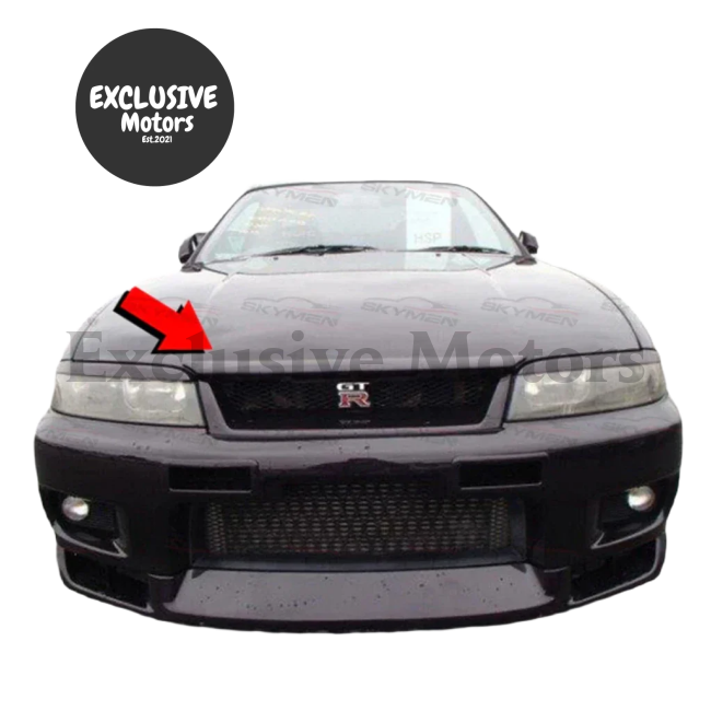 Carbon Bonnet Lip For Nissan Skyline R33 Gtr 1995-1998