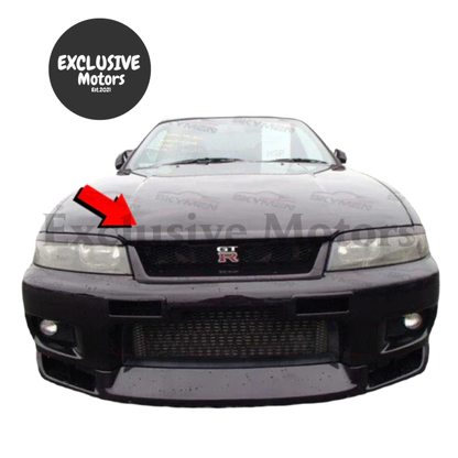 Carbon Bonnet Lip For Nissan Skyline R33 Gtr 1995-1998