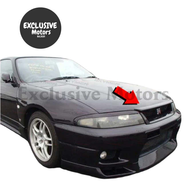 Carbon Bonnet Lip For Nissan Skyline R33 Gtr 1995-1998