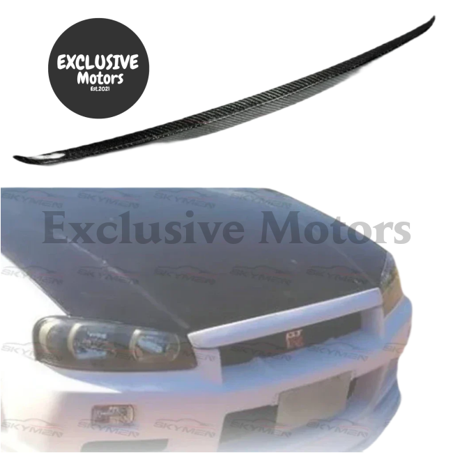 Carbon Bonnet Lip For Nissan Skyline R34