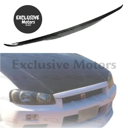 Carbon Bonnet Lip For Nissan Skyline R34