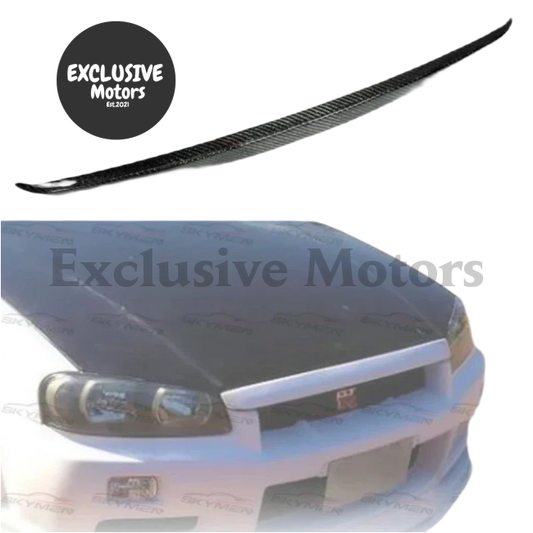 Carbon Bonnet Lip For Nissan Skyline R34