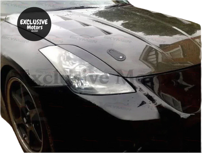 Carbon Eyebrow Fiber Headlight Trims For Nissan 350Z Z33 2003-2006