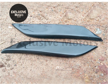 Carbon Eyebrow Fiber Headlight Trims For Nissan 350Z Z33 2003-2006