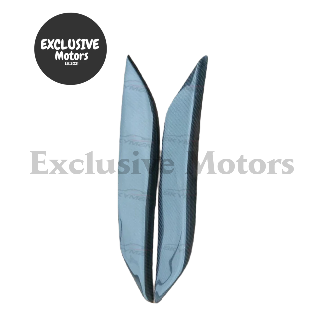 Carbon Eyebrow Fiber Headlight Trims For Nissan 350Z Z33 2003-2006