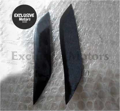 Carbon Eyebrow Fiber Headlight Trims For Nissan 350Z Z33 2003-2006