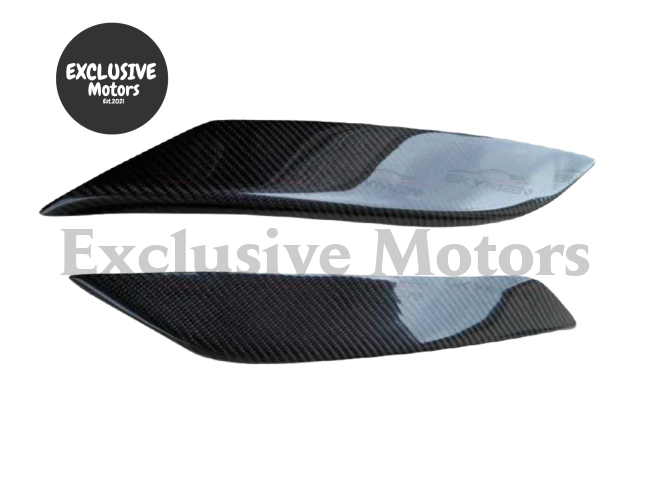 Carbon Eyebrow Fiber Headlight Trims For Nissan 350Z Z33 2003-2006
