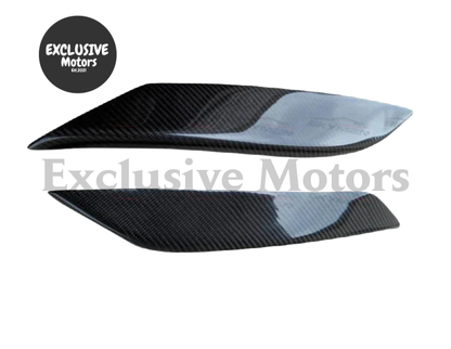 Carbon Eyebrow Fiber Headlight Trims For Nissan 350Z Z33 2003-2006