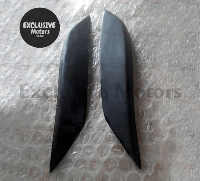 Carbon Eyebrow Fiber Headlight Trims For Nissan 350Z Z33 2003-2006