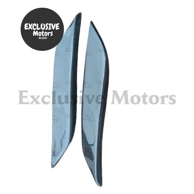 Carbon Eyebrow Fiber Headlight Trims For Nissan 350Z Z33 2003-2006