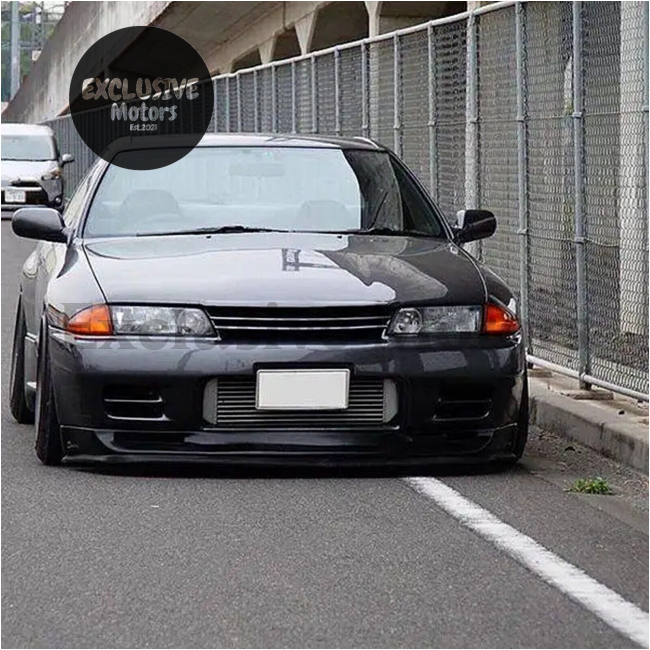 Carbon Fiber Front Bumper Grill Grille Kit for Nissan Skyline R32 GTR