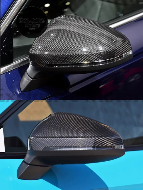 Carbon Fiber Mirror Housing Covers For Audi A4/S5/Rs4/Rs5 (2017-2022)