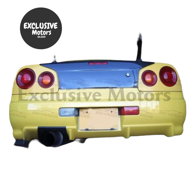 Carbon Fiber Rear Bumper Exhaust Heat Shield For Nissan Skyline R34 Gtr