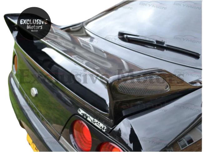 Carbon Fiber Rear Spoiler Blade For Nissan Skyline R33 Gtr 1995-1998