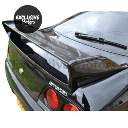 Carbon Fiber Rear Spoiler End Caps For Nissan Skyline R33 Gtr 1995-1998