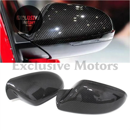 Carbon Fiber Rear View Mirror Cover For Audi A6/A6L/S6/Rs6 (2012-2018)