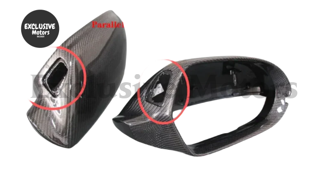 Carbon Fiber Rear View Mirror Cover For Audi A6/A6L/S6/Rs6 (2012-2018)