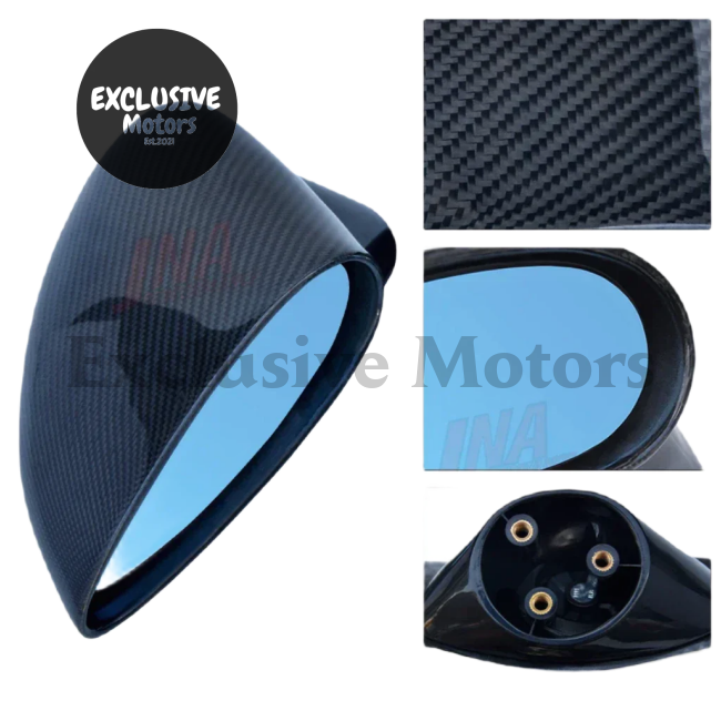 Carbon Fiber Rear View Side Mirrors For Honda Jazz/Fit (2008-2013)