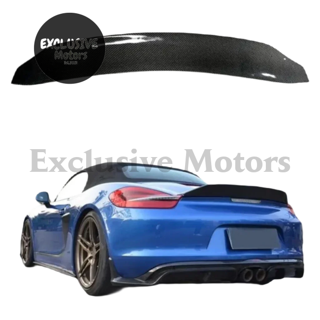 Carbon Fiber Rear Wing Trunk Lip Spoiler For Porsche Cayman And Boxster