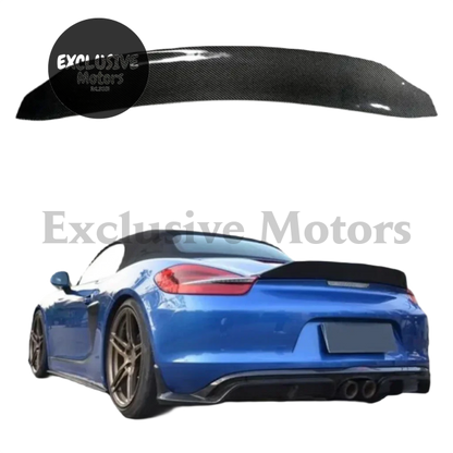 Carbon Fiber Rear Wing Trunk Lip Spoiler For Porsche Cayman And Boxster