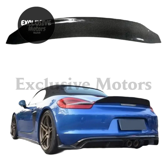 Carbon Fiber Rear Wing Trunk Lip Spoiler For Porsche Cayman And Boxster