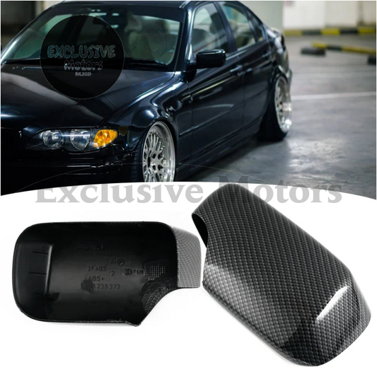 Carbon Fiber Rearview Mirror Covers For Bmw E46 (1998-2005)