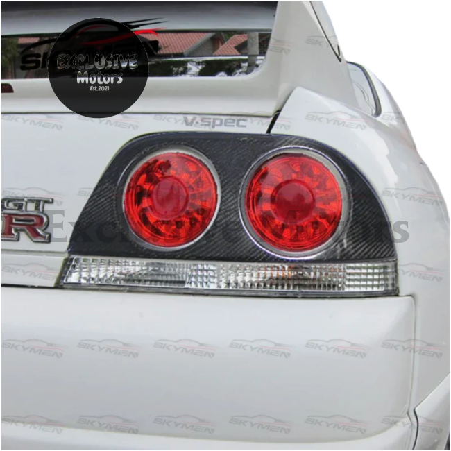 Carbon Rear Light Cover For Nissan Skyline R33 1995-1998